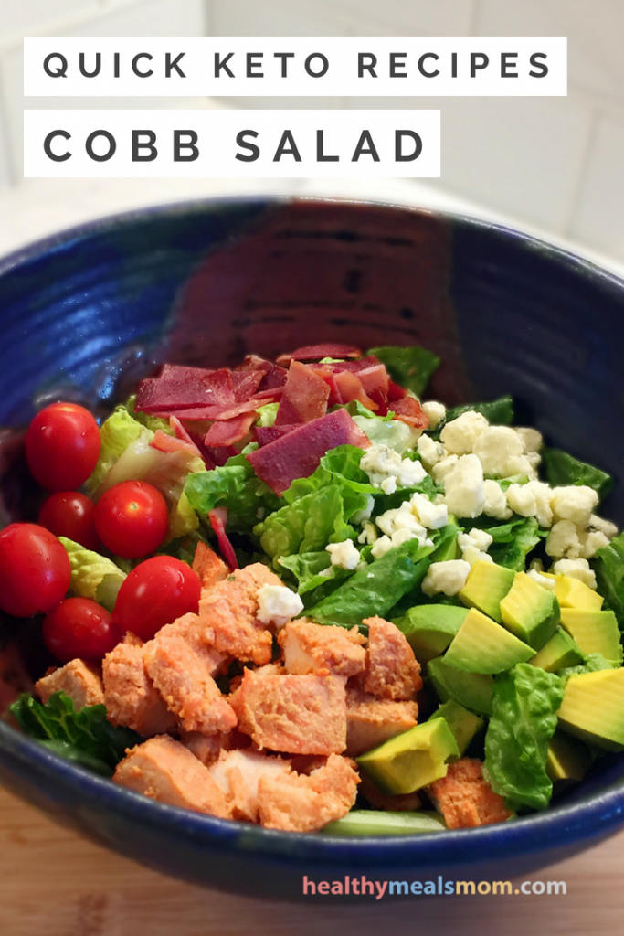 Quick And Easy Keto Cobb Salad With Chicken